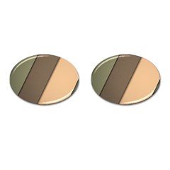 Abstract Texture, Retro Backgrounds Cufflinks (oval)