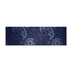 Blue Paisley Texture, Blue Paisley Ornament Sticker Bumper (10 Pack) by nateshop