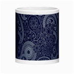 Blue Paisley Texture, Blue Paisley Ornament Morph Mug Center