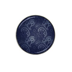 Blue Paisley Texture, Blue Paisley Ornament Hat Clip Ball Marker by nateshop