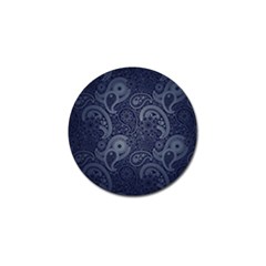 Blue Paisley Texture, Blue Paisley Ornament Golf Ball Marker (10 Pack) by nateshop