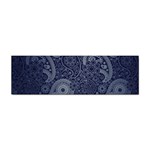 Blue Paisley Texture, Blue Paisley Ornament Sticker Bumper (100 pack) Front