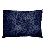 Blue Paisley Texture, Blue Paisley Ornament Pillow Case 26.62 x18.9  Pillow Case