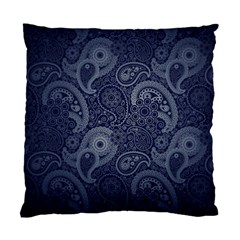 Blue Paisley Texture, Blue Paisley Ornament Standard Cushion Case (two Sides) by nateshop