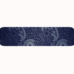 Blue Paisley Texture, Blue Paisley Ornament Large Bar Mat by nateshop