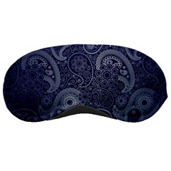 Blue Paisley Texture, Blue Paisley Ornament Sleep Mask by nateshop