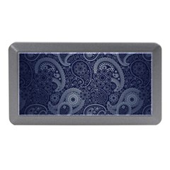 Blue Paisley Texture, Blue Paisley Ornament Memory Card Reader (mini) by nateshop