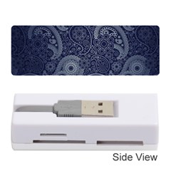 Blue Paisley Texture, Blue Paisley Ornament Memory Card Reader (stick) by nateshop