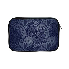 Blue Paisley Texture, Blue Paisley Ornament Apple Ipad Mini Zipper Cases by nateshop