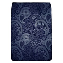 Blue Paisley Texture, Blue Paisley Ornament Removable Flap Cover (l) by nateshop