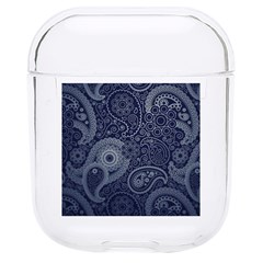 Blue Paisley Texture, Blue Paisley Ornament Hard Pc Airpods 1/2 Case by nateshop