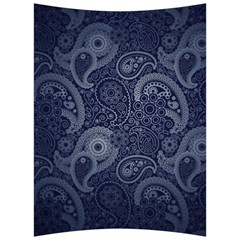 Blue Paisley Texture, Blue Paisley Ornament Back Support Cushion by nateshop