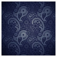 Blue Paisley Texture, Blue Paisley Ornament Lightweight Scarf  by nateshop