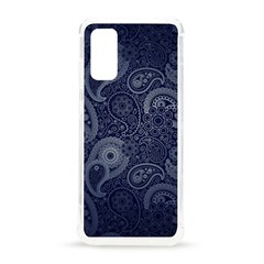 Blue Paisley Texture, Blue Paisley Ornament Samsung Galaxy S20 6 2 Inch Tpu Uv Case