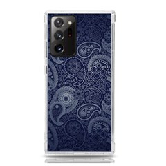 Blue Paisley Texture, Blue Paisley Ornament Samsung Galaxy Note 20 Ultra Tpu Uv Case by nateshop