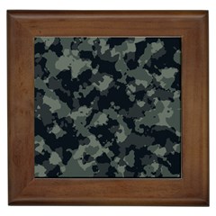 Camouflage, Pattern, Abstract, Background, Texture, Army Framed Tile by nateshop