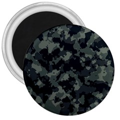 Camouflage, Pattern, Abstract, Background, Texture, Army 3  Magnets by nateshop