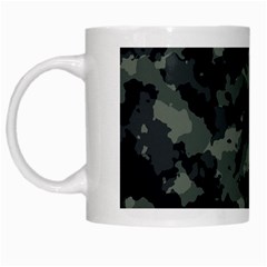 Camouflage, Pattern, Abstract, Background, Texture, Army White Mug by nateshop