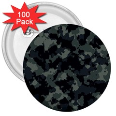 Camouflage, Pattern, Abstract, Background, Texture, Army 3  Buttons (100 Pack)  by nateshop