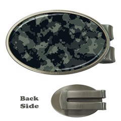 Camouflage, Pattern, Abstract, Background, Texture, Army Money Clips (oval)  by nateshop