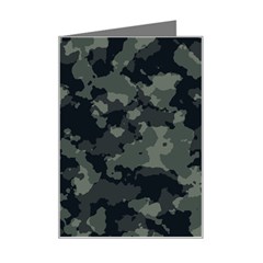 Camouflage, Pattern, Abstract, Background, Texture, Army Mini Greeting Card by nateshop