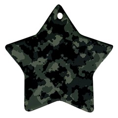 Camouflage, Pattern, Abstract, Background, Texture, Army Star Ornament (two Sides) by nateshop