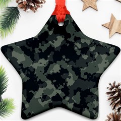 Camouflage, Pattern, Abstract, Background, Texture, Army Star Ornament (two Sides) by nateshop