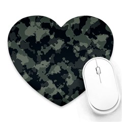 Camouflage, Pattern, Abstract, Background, Texture, Army Heart Mousepad by nateshop