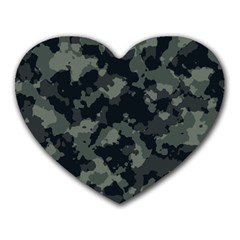 Camouflage, Pattern, Abstract, Background, Texture, Army Heart Mousepad by nateshop