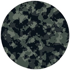 Camouflage, Pattern, Abstract, Background, Texture, Army Wooden Puzzle Round by nateshop