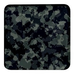 Camouflage, Pattern, Abstract, Background, Texture, Army Square Glass Fridge Magnet (4 Pack) by nateshop