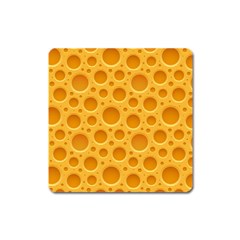 Cheese Texture Food Textures Square Magnet by nateshop