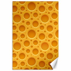 Cheese Texture Food Textures Canvas 24  X 36  by nateshop