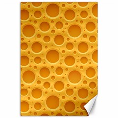 Cheese Texture Food Textures Canvas 12  X 18  by nateshop