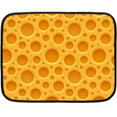 Cheese Texture Food Textures Two Sides Fleece Blanket (mini) by nateshop