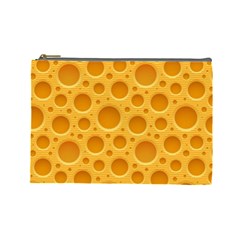 Cheese Texture Food Textures Cosmetic Bag (large) by nateshop