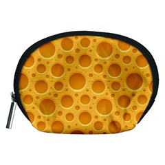 Cheese Texture Food Textures Accessory Pouch (medium) by nateshop