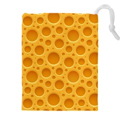 Cheese Texture Food Textures Drawstring Pouch (5xl) by nateshop