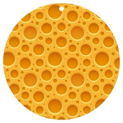 Cheese Texture Food Textures Uv Print Acrylic Ornament Round