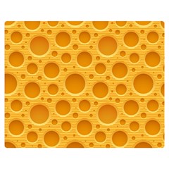 Cheese Texture Food Textures Premium Plush Fleece Blanket (medium) by nateshop