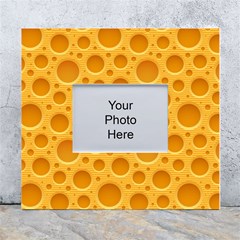 Cheese Texture Food Textures White Wall Photo Frame 5  X 7  by nateshop