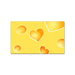 Cheese Texture, Macro, Food Textures, Slices Of Cheese Sticker (rectangular) by nateshop