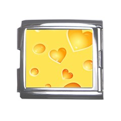 Cheese Texture, Macro, Food Textures, Slices Of Cheese Mega Link Italian Charm (18mm) by nateshop