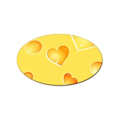 Cheese Texture, Macro, Food Textures, Slices Of Cheese Sticker (oval) by nateshop