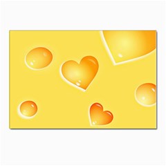 Cheese Texture, Macro, Food Textures, Slices Of Cheese Postcard 4 x 6  (pkg Of 10) by nateshop