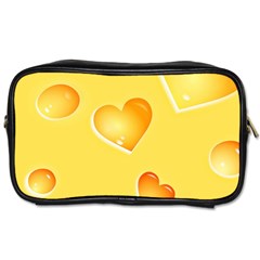 Cheese Texture, Macro, Food Textures, Slices Of Cheese Toiletries Bag (one Side) by nateshop