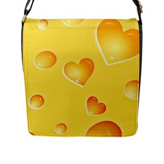 Cheese Texture, Macro, Food Textures, Slices Of Cheese Flap Closure Messenger Bag (l) by nateshop