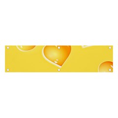 Cheese Texture, Macro, Food Textures, Slices Of Cheese Banner And Sign 4  X 1  by nateshop