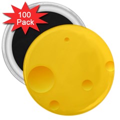 Cheese Texture, Yellow Backgronds, Food Textures, Slices Of Cheese 3  Magnets (100 Pack) by nateshop