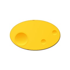 Cheese Texture, Yellow Backgronds, Food Textures, Slices Of Cheese Sticker (oval) by nateshop